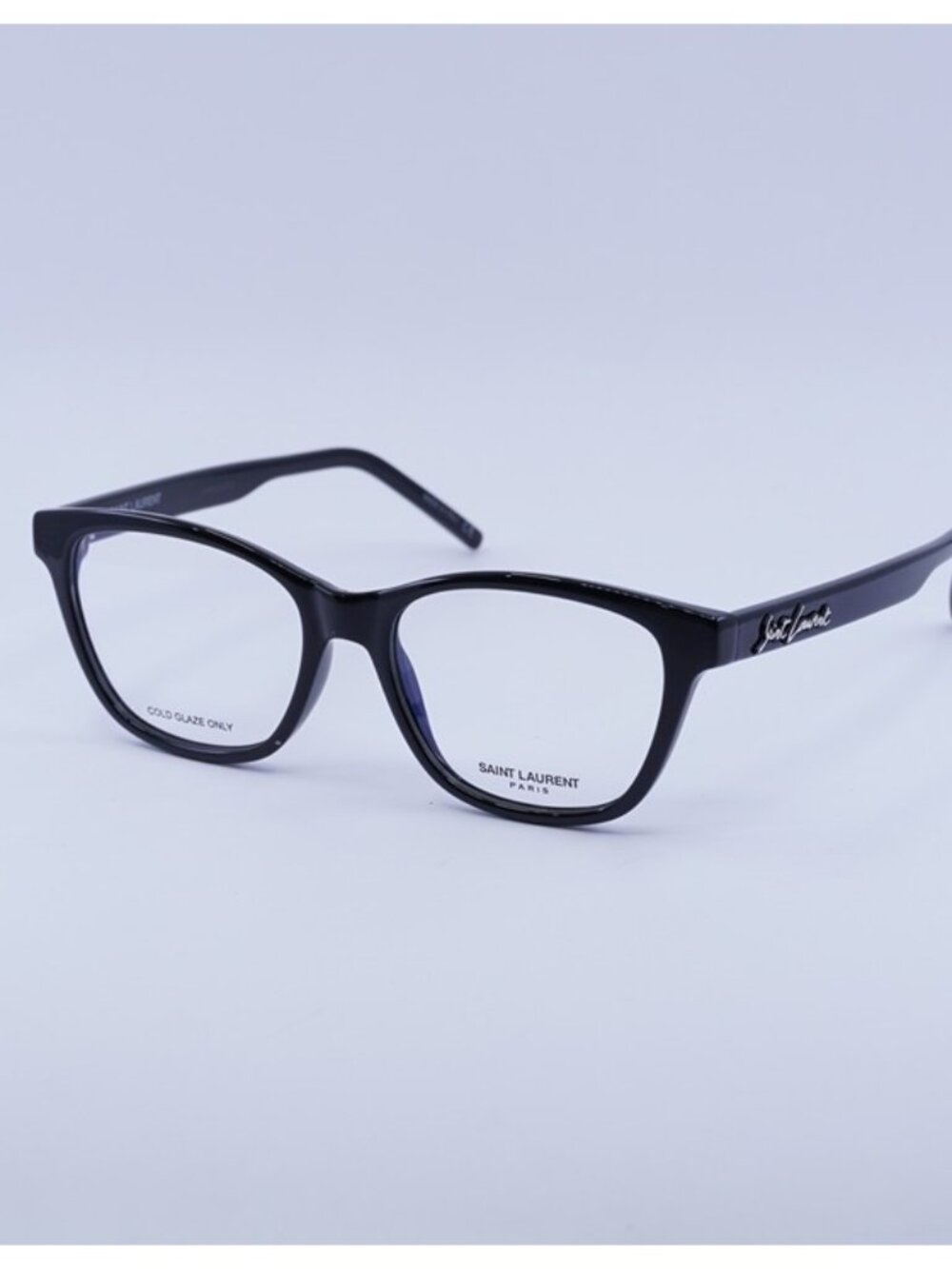 Saint Laurent SL338 001 Eyeglasses Black 53mm Square Frame